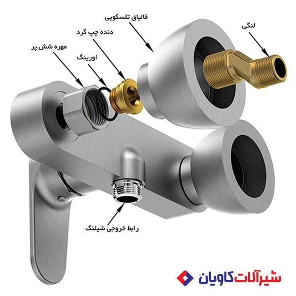 رفع چكه كردن شير اهرمی دستشویی 